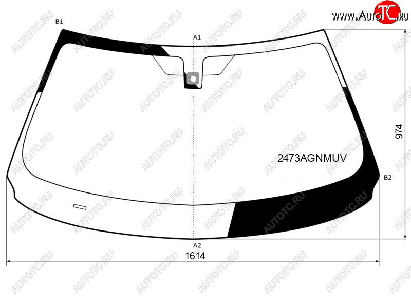 28 749 р. Стекло лобовое (Датчик дождя Проекция) FUYAO  BMW X5  F15 (2013-2018)  с доставкой в г. Нижний Новгород