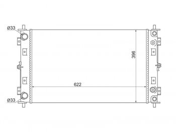 Радиатор охлаждающей жидкости SAT Dodge Stratus (1994-2000)