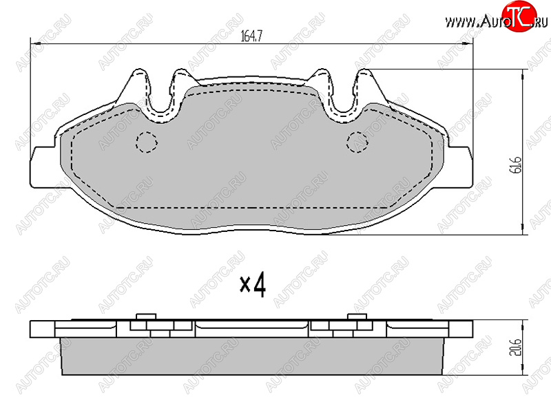 1 369 р. Колодки тормозные перед FR-FL SAT  Mercedes-Benz Viano  W639 - Vito  W639  с доставкой в г. Нижний Новгород