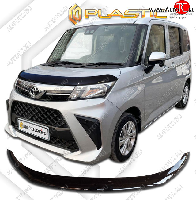 2 079 р. Дефлектор капота CA-Plastic  Toyota Roomy  M900A,M910A (2020-2025) рестайлинг (classic черный)  с доставкой в г. Нижний Новгород