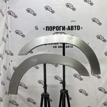 4 399 р. Комплект передних ремонтных арок Пороги-Авто Nissan Patrol 5 Y61 дорестайлинг (1997-2001) (Холоднокатаная сталь 0,8 мм)  с доставкой в г. Нижний Новгород. Увеличить фотографию 1