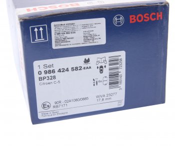 2 999 р. Колодки тормозные передние (4шт.) BOSCH CITROEN C5 RD дорестайлинг, седан (2008-2017)  с доставкой в г. Нижний Новгород. Увеличить фотографию 4