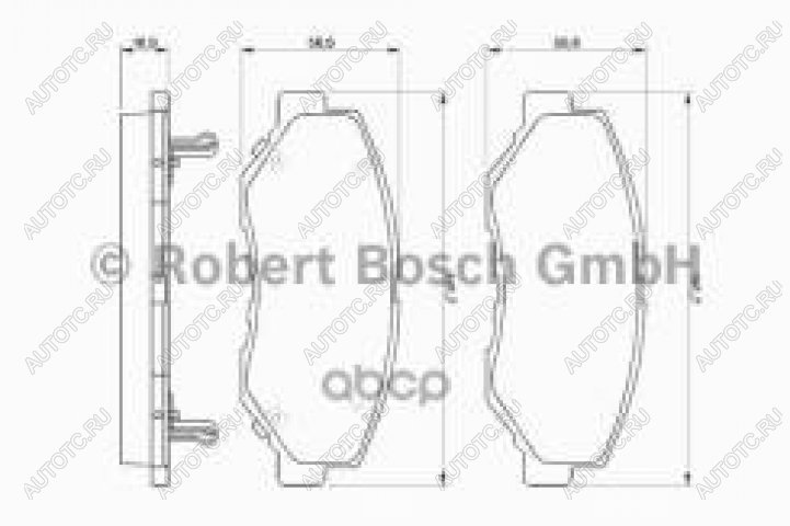 2 659 р. Колодки тормозные передние (4шт.) BOSCH Honda Accord CV (2019-2022)  с доставкой в г. Нижний Новгород