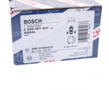 2 499 р. Колодки тормозные задние барабанные 4шт. BOSCH BMW 1 серия E82 купе 1-ый рестайлинг (2007-2011)  с доставкой в г. Нижний Новгород. Увеличить фотографию 4