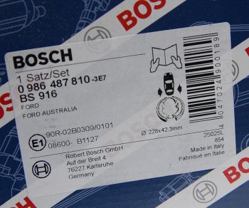 3 069 р. Колодки тормозные задние барабанные (4шт.) BOSCH Ford Focus 2 универсал дорестайлинг (2004-2008)  с доставкой в г. Нижний Новгород. Увеличить фотографию 4