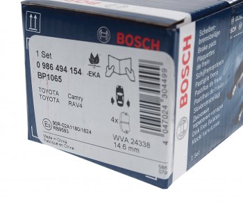 2 099 р. Колодки тормозные задние (4шт.) BOSCH Toyota Camry XV40 рестайлинг (2009-2011)  с доставкой в г. Нижний Новгород. Увеличить фотографию 3