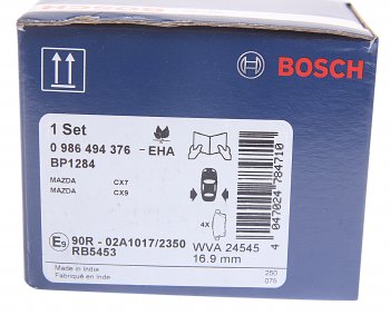 2 389 р. Колодки тормозные задние (4шт.) BOSCH Mazda CX-7 ER дорестайлинг (2006-2010)  с доставкой в г. Нижний Новгород. Увеличить фотографию 4