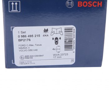 2 559 р. Колодки тормозные передние (4шт.) BOSCH Ford Focus 2 универсал рестайлинг (2007-2011)  с доставкой в г. Нижний Новгород. Увеличить фотографию 4