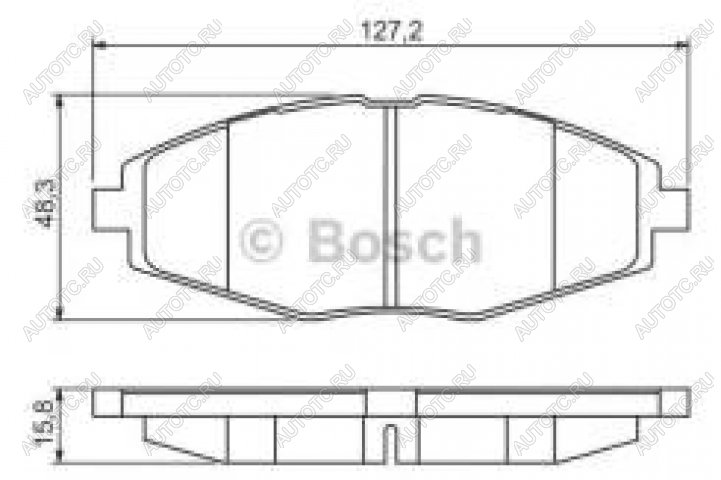 1 149 р. Колодки тормозные передние (4шт.) BOSCH Chevrolet Lanos T100 седан (2002-2017)  с доставкой в г. Нижний Новгород