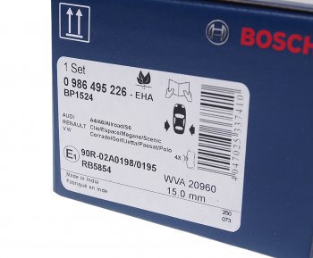 1 279 р. Колодки тормозные задние (4шт.) BOSCH Audi A4 B5 8D2 седан 1-ый рестайлинг (1996-1998)  с доставкой в г. Нижний Новгород. Увеличить фотографию 3