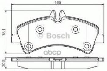 Колодки тормозные задние (4шт.) BOSCH Mercedes-Benz Sprinter W906 (2006-2013)