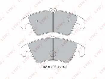 Колодки тормозные передние(4шт.) LYNX Audi A5 8T дорестайлинг, лифтбэк (2007-2011)