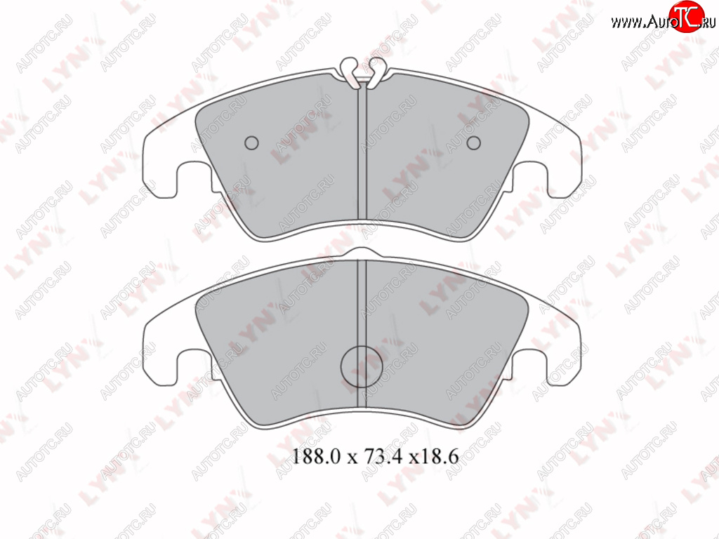 3 479 р. Колодки тормозные передние(4шт.) LYNX Audi A4 B9 дорестайлинг,седан (2016-2020)  с доставкой в г. Нижний Новгород