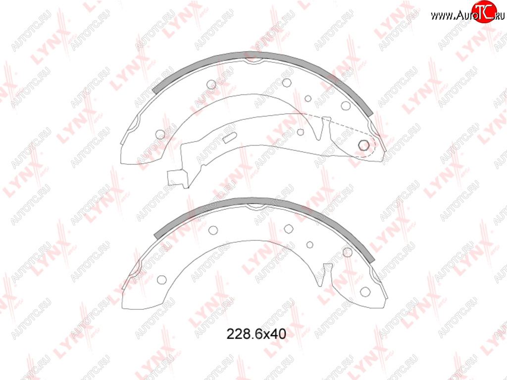 2 249 р. Колодки тормозные задние барабанные(4шт.) LYNX CITROEN Berlingo K9 (2018-2023)  с доставкой в г. Нижний Новгород