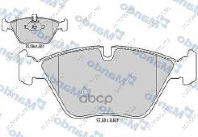 2 599 р. Колодки тормозные передние (4шт.) MANDO BMW 3 серия E90 седан дорестайлинг (2004-2008)  с доставкой в г. Нижний Новгород