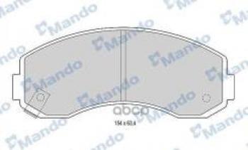 Колодки тормозные передние (4шт.) MANDO KIA Bongo PU 4- рестайлинг (2012-2024)
