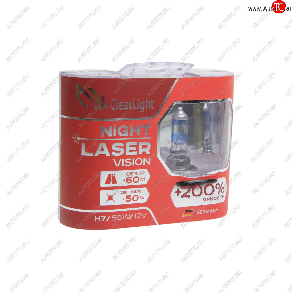 1 059 р. Лампа 12V H7 55W +200% (2шт.) Night Laser Vision CLEARLIGHT Opel Signum (2003-2008)  с доставкой в г. Нижний Новгород