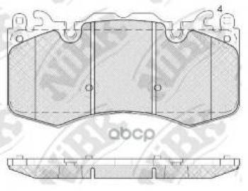 Колодки тормозные передние (4шт.) NIBK Land Rover Range Rover 4 L405 рестайлинг (2017-2024)