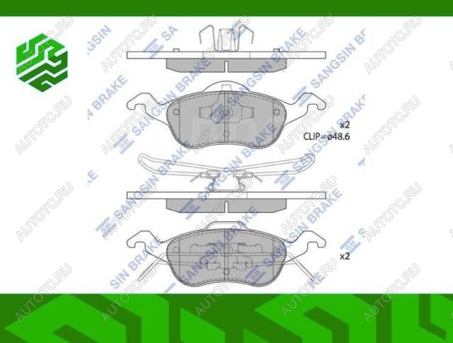 2 299 р. Колодки тормозные передние (4шт.) SANGSIN Ford Focus 1 хэтчбэк 5 дв. дорестайлинг (1998-2002)  с доставкой в г. Нижний Новгород