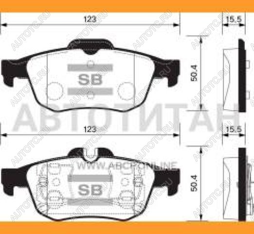 1 639 р. Колодки тормозные задние (4шт.) SANGSIN Nissan Primera 3 универсал P12 (2002-2008)  с доставкой в г. Нижний Новгород