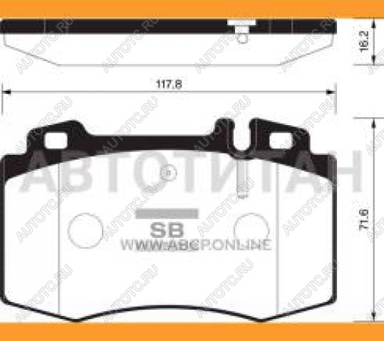 2 689 р. Колодки тормозные передние (4шт.) SANGSIN Mercedes-Benz E-Class W211 дорестайлинг седан (2002-2006)  с доставкой в г. Нижний Новгород