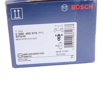 4 069 р. Колодки тормозные передние (4шт.) BOSCH Mercedes-Benz S class W140 Седан (1991-1998)  с доставкой в г. Нижний Новгород. Увеличить фотографию 4