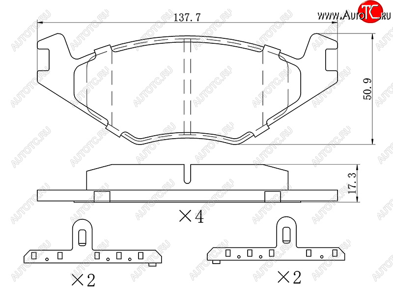 1 179 р. Колодки тормозные перед FL-FR SAT  Volkswagen Jetta  А2 - Polo  Mk3  с доставкой в г. Нижний Новгород