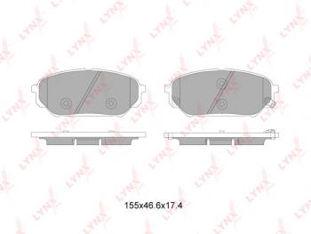 1 999 р. Колодки тормозные передние(4шт.) LYNX Hyundai IX55 EN (2006-2013)  с доставкой в г. Нижний Новгород. Увеличить фотографию 2