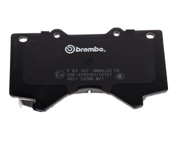 5 999 р. Колодки тормозные передние (4шт.) BREMBO Toyota Land Cruiser 200 1-ый рестайлинг (2012-2015)  с доставкой в г. Нижний Новгород. Увеличить фотографию 5