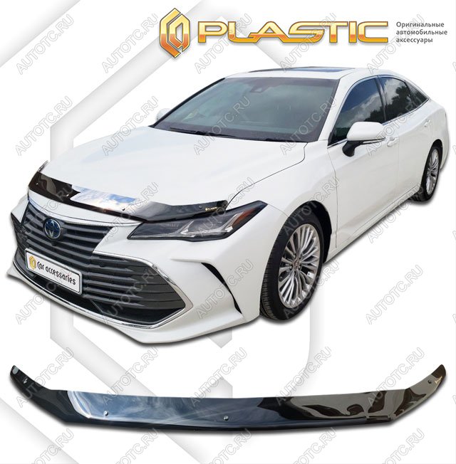 2 159 р. Дефлектор капота CA-Plastic  Toyota Avalon  XX50 (2018-2023) (Classic черный)  с доставкой в г. Нижний Новгород