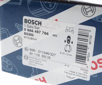 2 899 р. Колодки тормозные задние барабанные (4шт.) BOSCH CITROEN C4 B7 хэтчбэк 5 дв. (2011-2018)  с доставкой в г. Нижний Новгород. Увеличить фотографию 4