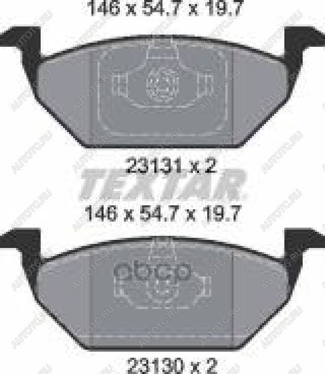 2 899 р. Колодки тормозные передние (4шт.) TEXTAR Skoda Octavia A5 дорестайлинг универсал (2004-2008)  с доставкой в г. Нижний Новгород