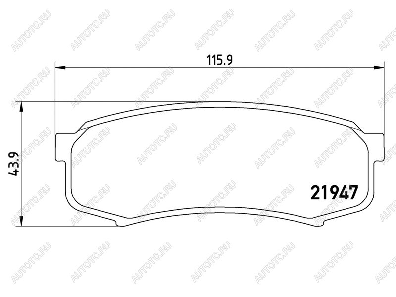 2 599 р. Колодки тормозные задние BAIKOR  Toyota Land Cruiser ( 80,  78,  90,  J105) - Land Cruiser Prado ( J120,  J150)  с доставкой в г. Нижний Новгород