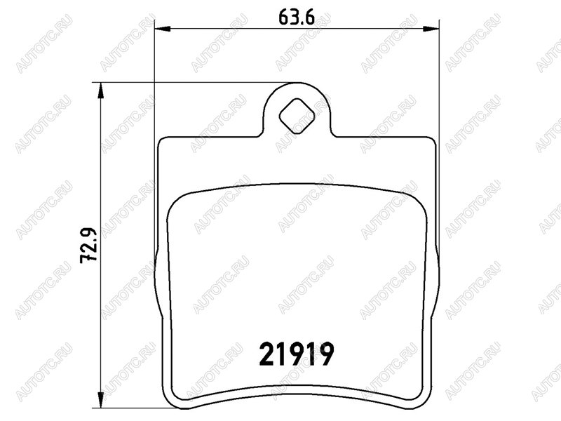 2 949 р. Колодки тормозные задние BAIKOR Mercedes-Benz C-Class W203 дорестайлинг седан (2000-2004)  с доставкой в г. Нижний Новгород