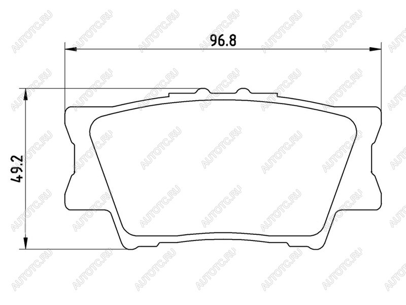 2 779 р. Колодки тормозные задние BAIKOR  Toyota Camry ( XV40,  XV50,  XV55,  XV70) (2006-2024) дорестайлинг, рестайлинг, дорестайлинг, 1-ый рестайлинг, 2-ой рестайлинг, дорестайлинг, рестайлинг  с доставкой в г. Нижний Новгород