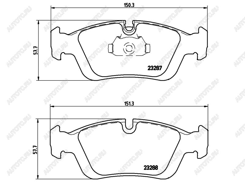 2 599 р. Колодки тормозные передние BREMBO BMW 3 серия E36 седан (1990-2000)  с доставкой в г. Нижний Новгород