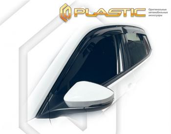 2 079 р. Дефлектора окон CA-Plastic Volkswagen T-Cross (2019-2025) (серия Classic полупрозрачный)  с доставкой в г. Нижний Новгород. Увеличить фотографию 2