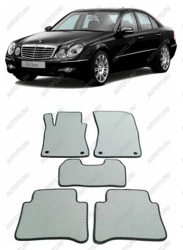 3 089 р. Текстильные коврики в салон (4matic LUX текстиль) SeinTex  Mercedes-Benz E-Class W211 дорестайлинг седан (2002-2006)  с доставкой в г. Нижний Новгород