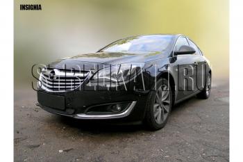 2 899 р. Защита радиатора Стрелка11 Стандарт Opel Insignia A рестайлинг седан (2013-2017) (черная)  с доставкой в г. Нижний Новгород. Увеличить фотографию 2