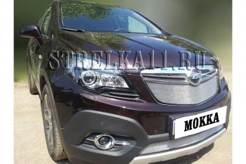 2 999 р. Защита радиатора (низ) Стрелка11 Стандарт  Opel Mokka (2012-2016)  дорестайлинг (хром)  с доставкой в г. Нижний Новгород. Увеличить фотографию 2