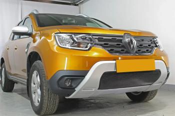 3 779 р. Защита радиатора (низ) Стрелка11 Стандарт Renault Duster HM (2020-2024) (черная)  с доставкой в г. Нижний Новгород. Увеличить фотографию 5