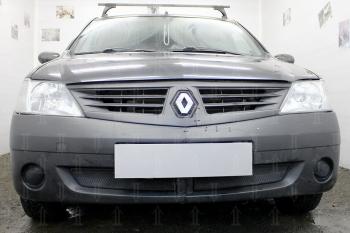 Защита радиатора (низ) Стрелка11 Стандарт Renault Logan 1 дорестайлинг (2004-2010)