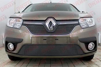 3 179 р. Защита радиатора (низ) Стандарт Renault Logan 2 рестайлинг (2018-2024) (черная)  с доставкой в г. Нижний Новгород. Увеличить фотографию 2