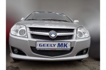 799 р. Зимняя заглушка решетки радиатора Стрелка11 Geely MK (2006-2015) (черная)  с доставкой в г. Нижний Новгород. Увеличить фотографию 2