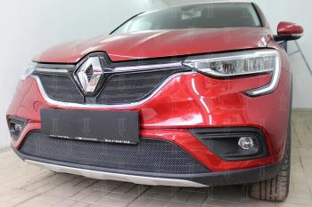 7 299 р.  Защита радиатора (верх, 2 части) Стрелка11 PREMIUM  Renault Arkana (2019-2024) (черная)  с доставкой в г. Нижний Новгород. Увеличить фотографию 3