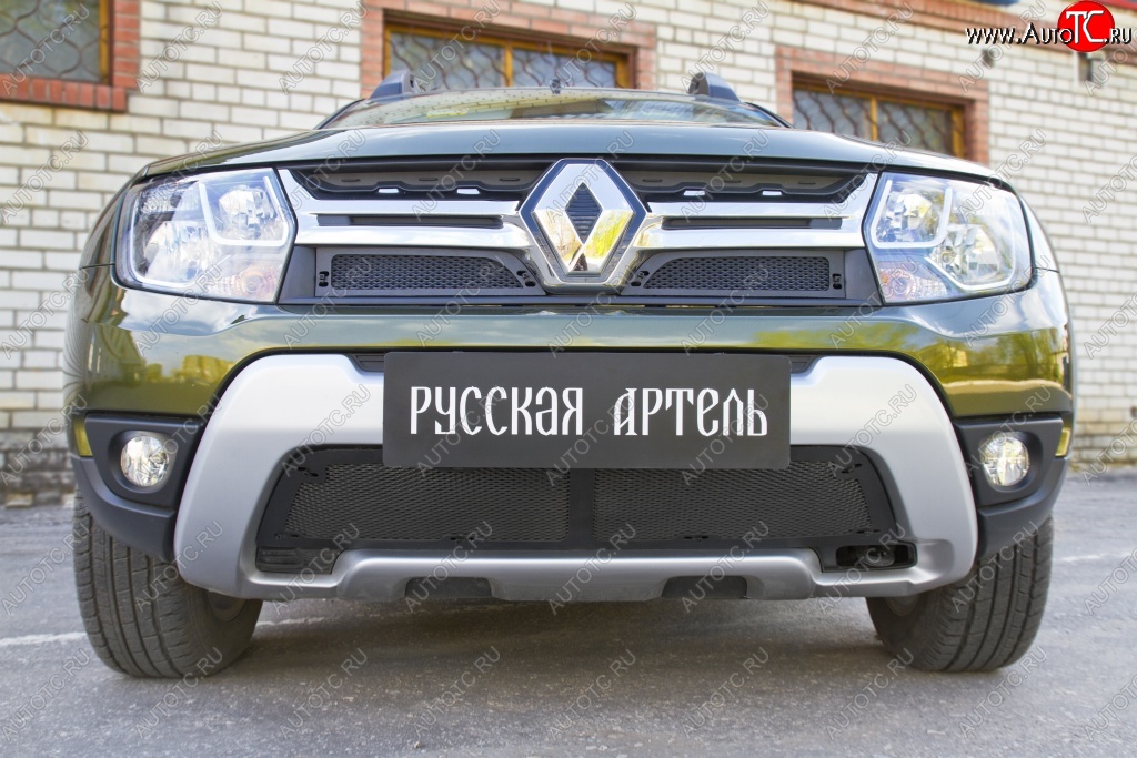 1 139 р. Защитная сетка решетки радиатора РА Renault Duster HS рестайлинг (2015-2021)  с доставкой в г. Нижний Новгород