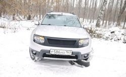 4 599 р. Решётка радиатора DM-Style Renault Duster HS дорестайлинг (2010-2015) (Без сетки, Неокрашенная глянец (под окраску))  с доставкой в г. Нижний Новгород. Увеличить фотографию 3