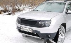 4 599 р. Решётка радиатора DM-Style Renault Duster HS дорестайлинг (2010-2015) (Без сетки, Неокрашенная глянец (под окраску))  с доставкой в г. Нижний Новгород. Увеличить фотографию 2