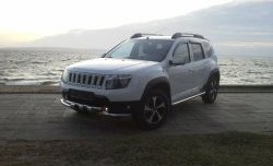 3 699 р. Решётка радиатора Sport Renault Duster HS дорестайлинг (2010-2015) (Неокрашенная)  с доставкой в г. Нижний Новгород. Увеличить фотографию 3