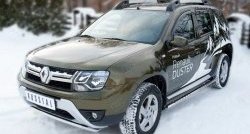 14 449 р. Защита переднего бампера (Ø42 мм волна, нержавейка) SLITKOFF  Renault Duster  HS (2015-2021) рестайлинг  с доставкой в г. Нижний Новгород. Увеличить фотографию 4